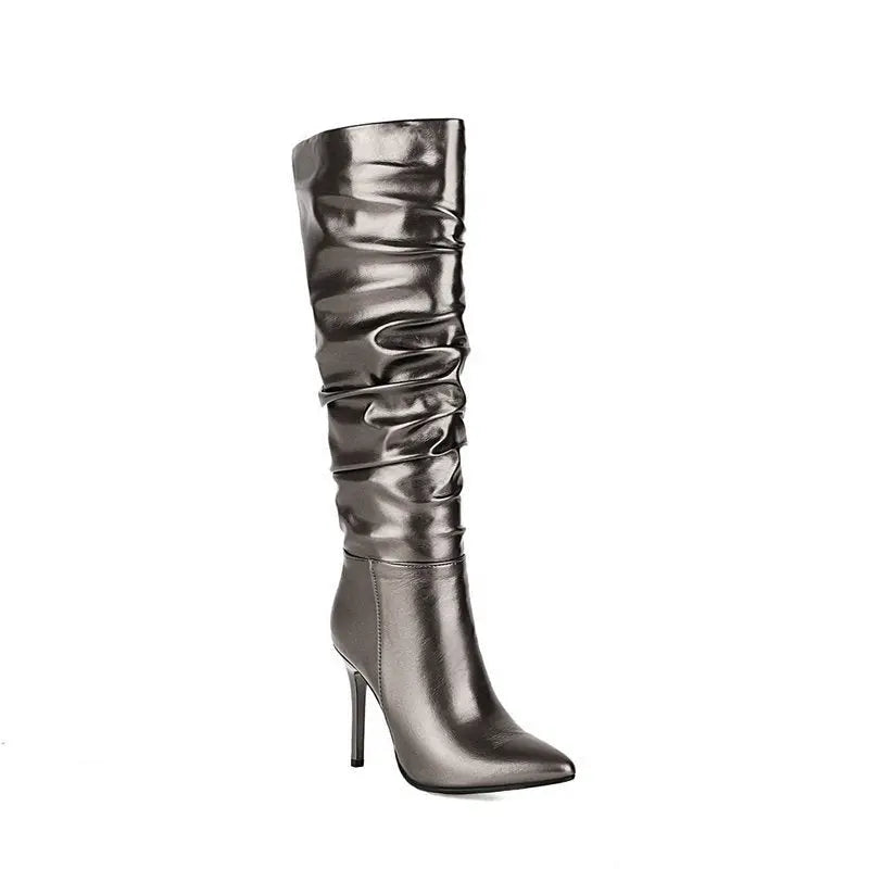 Pile of boots women's high shoes JNi3 shop