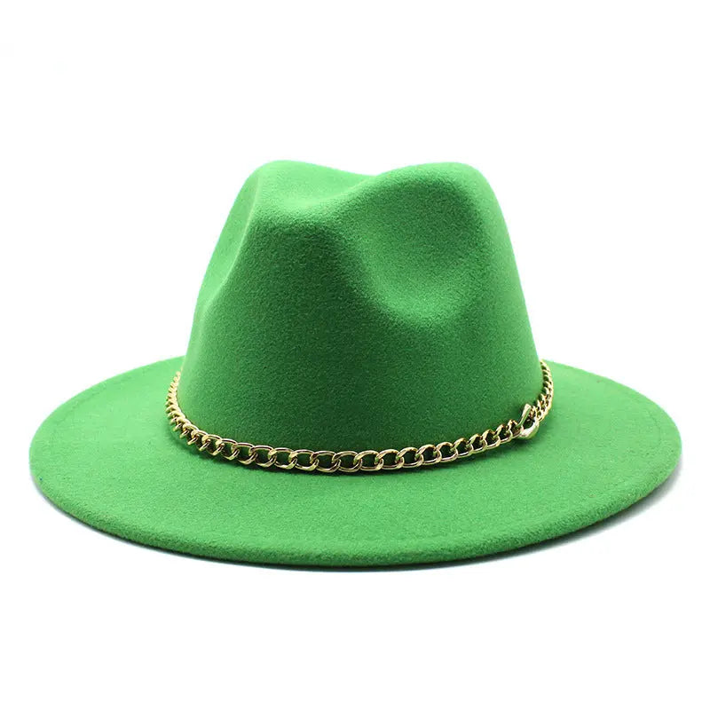 Broad-brimmed Hat Fashion Flat Brim Top Hat Men Women Cjdropshipping
