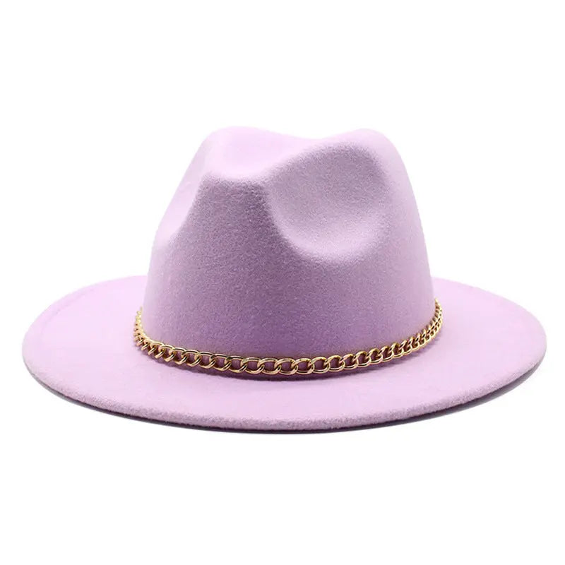 Broad-brimmed Hat Fashion Flat Brim Top Hat Men Women Cjdropshipping