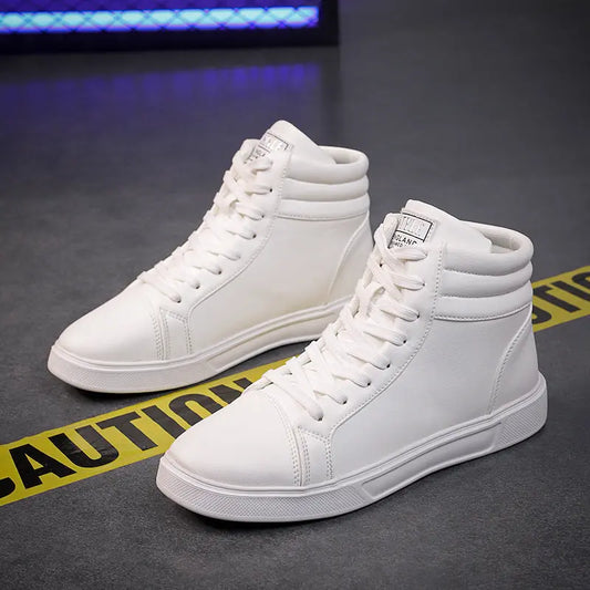 Plus Size Men's Leather Boots Fashion Casual Ankle Boots