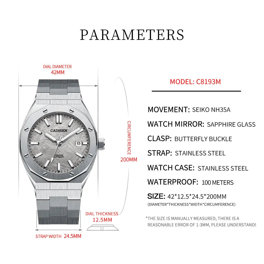 Automatic Mechanical Movement Calendar Luminous Pointer Men's Watch Dropshipman