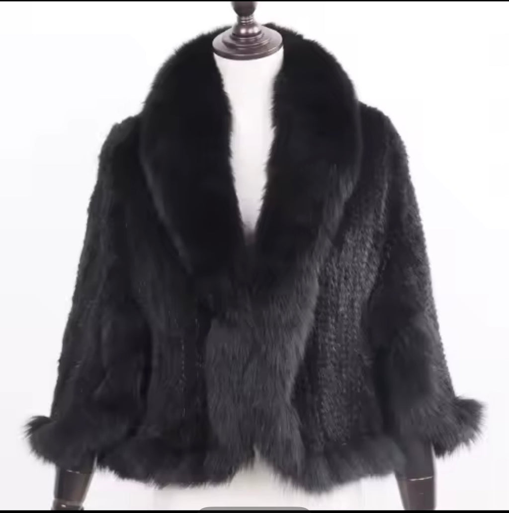 Vintage Black Mink Fur 3-Piece Set | Coat, Hat & Purse