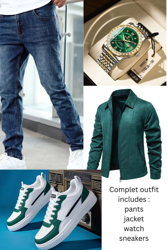 Men’s Green fall/winter outfit Dropshipman