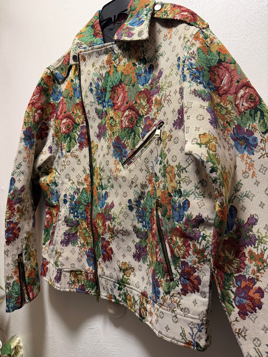 Men's Tapestry Biker Jacket