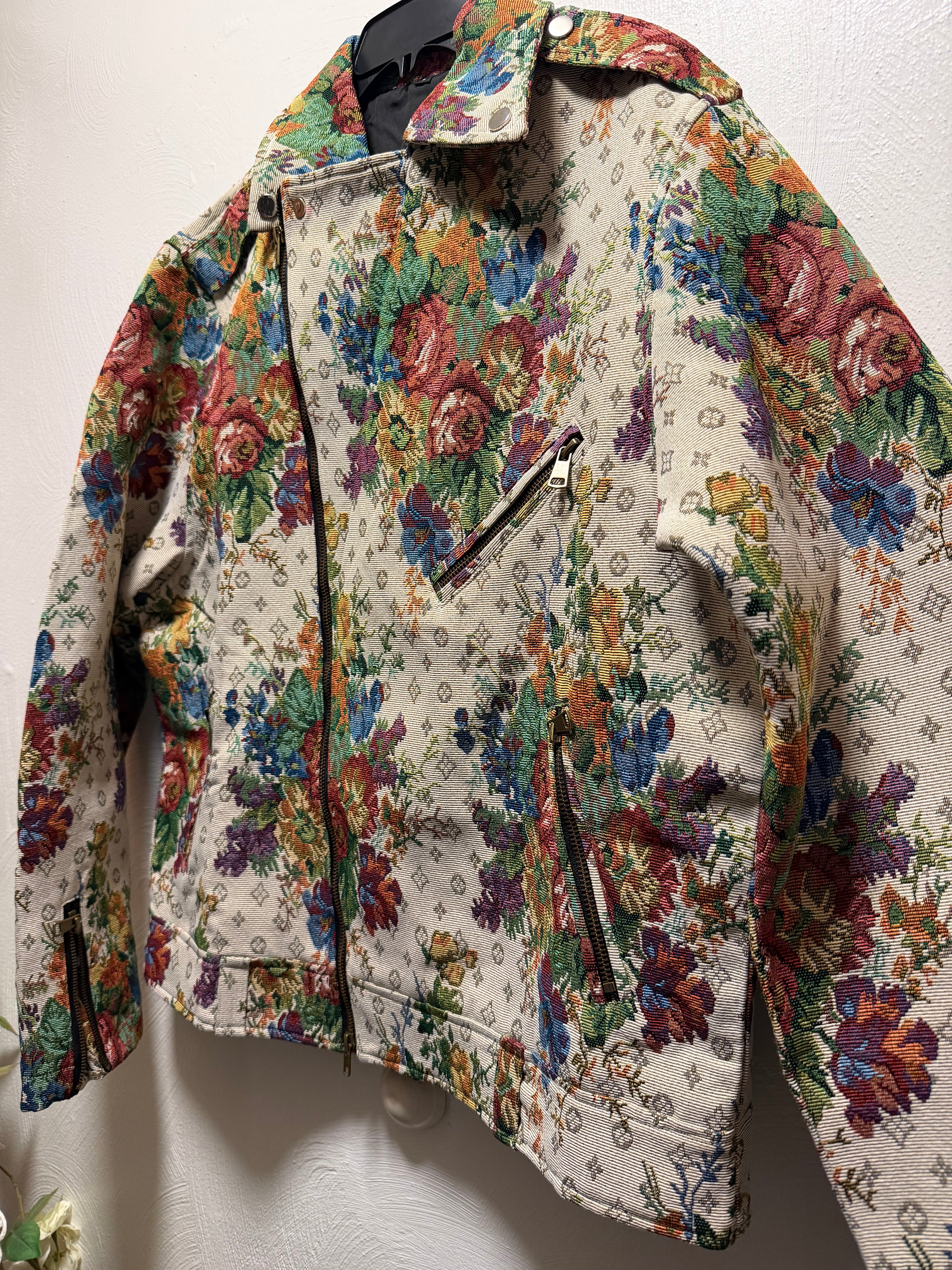 Men's Tapestry Biker Jacket