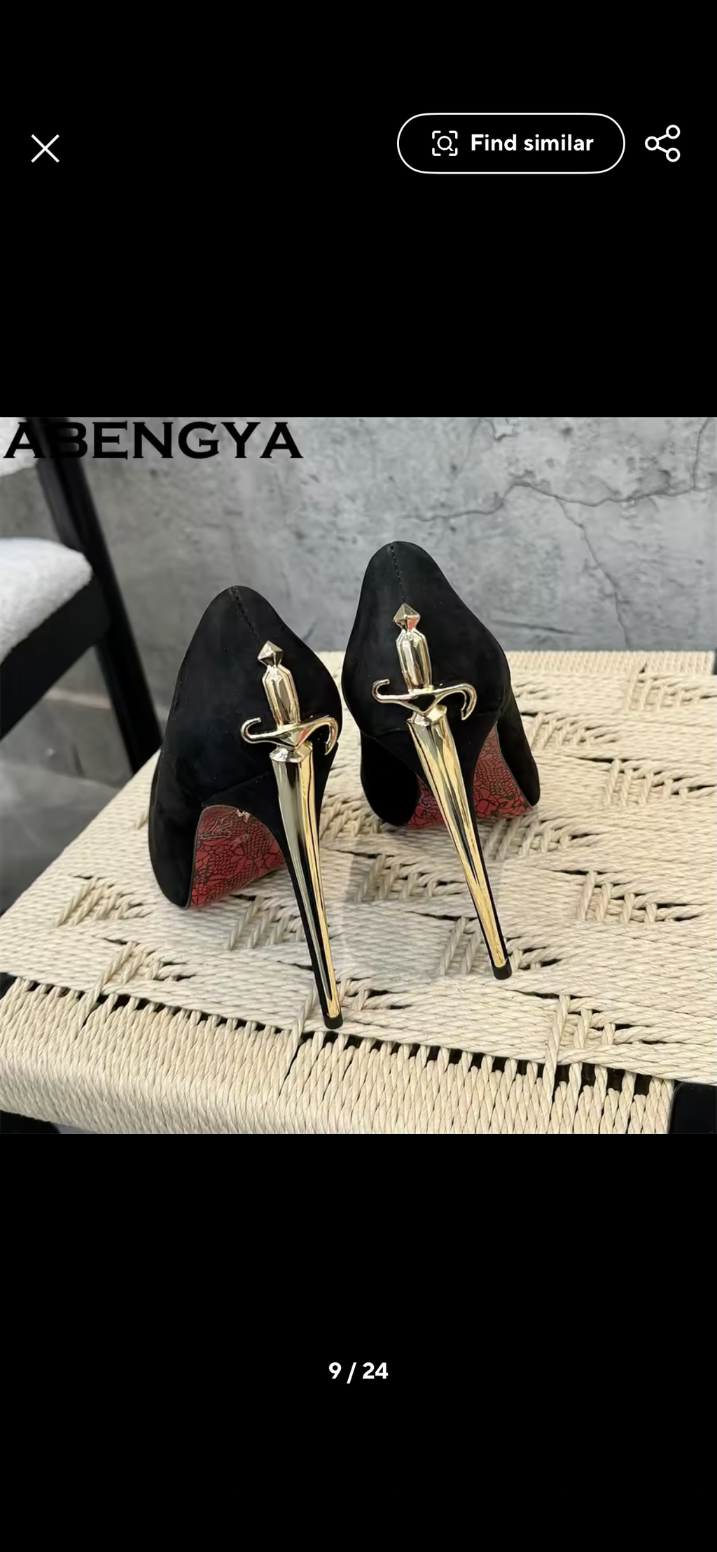 Black Leather Purse and Shoe Set | Gold Accent Boots or Heels, Genuine Leather, Cowhide