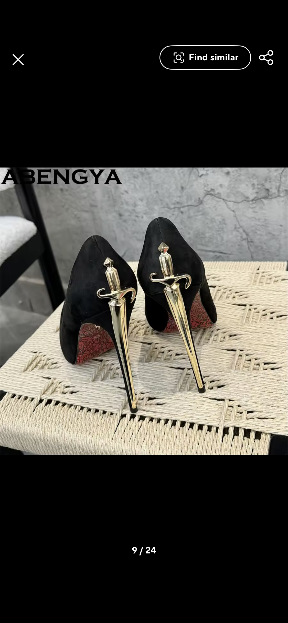 Black Leather Purse and Shoe Set | Gold Accent Boots or Heels, Genuine Leather, Cowhide