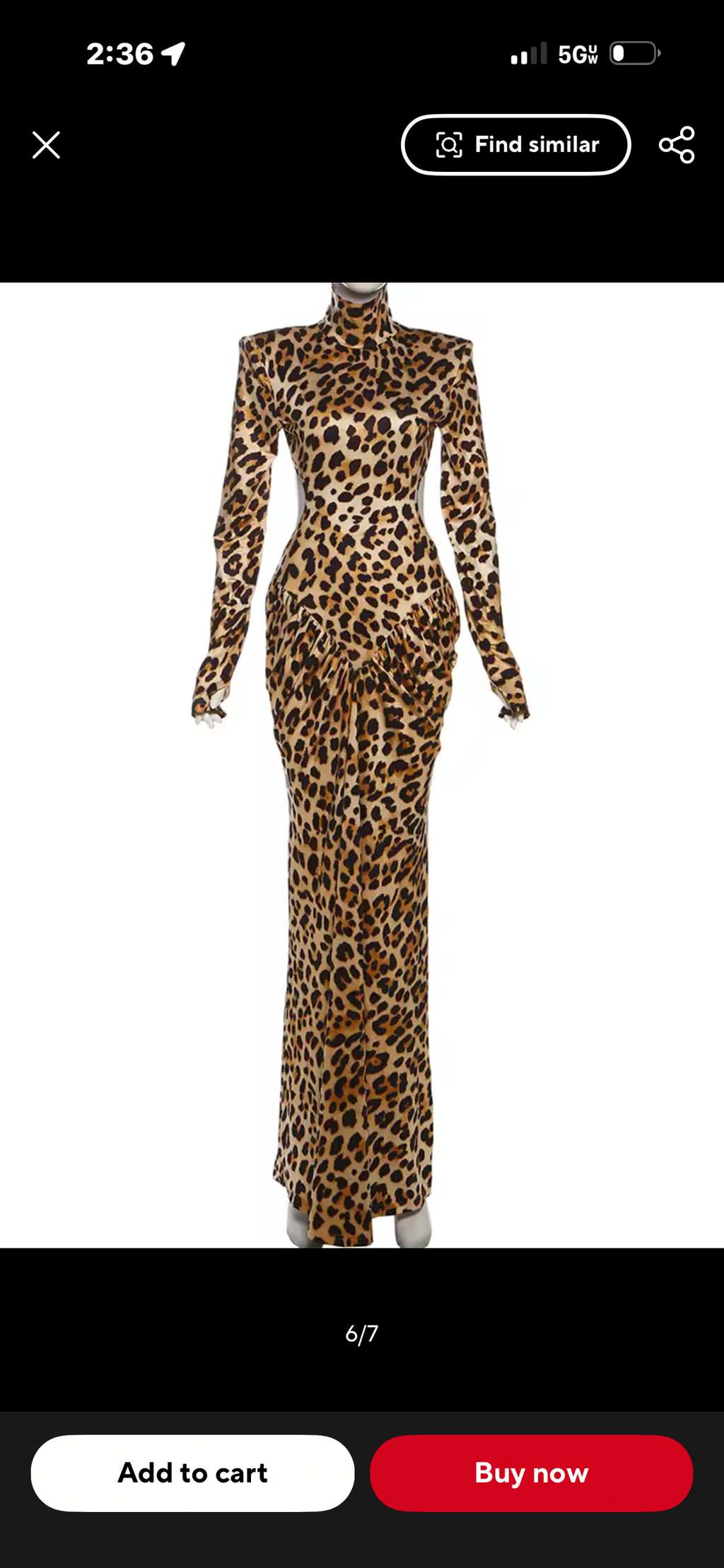 Vintage Leopard Print Maxi Dress Outfit, Red Crocodile Purse & Heels