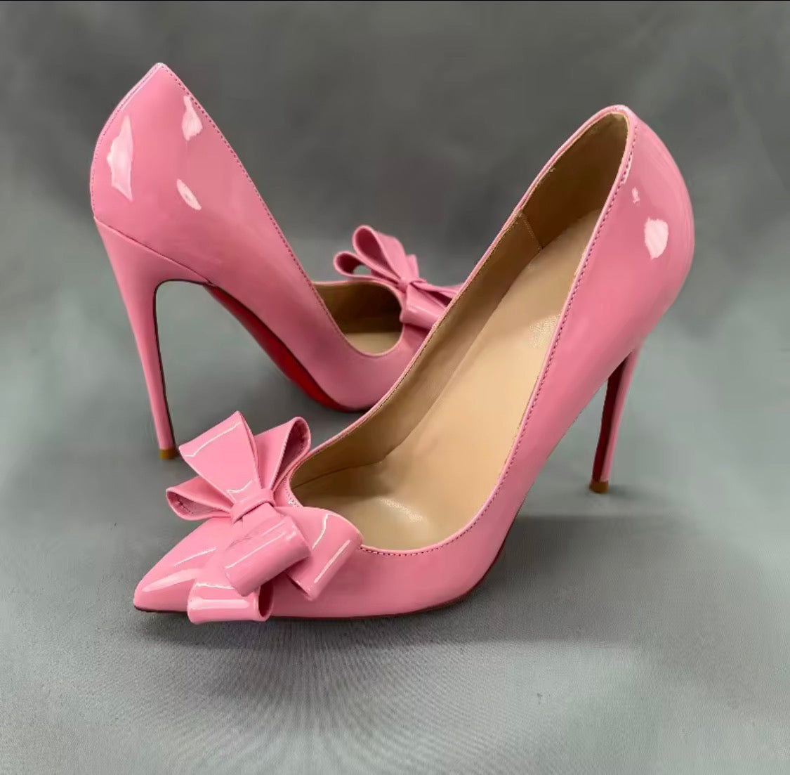 Pink Bow Stiletto Heels