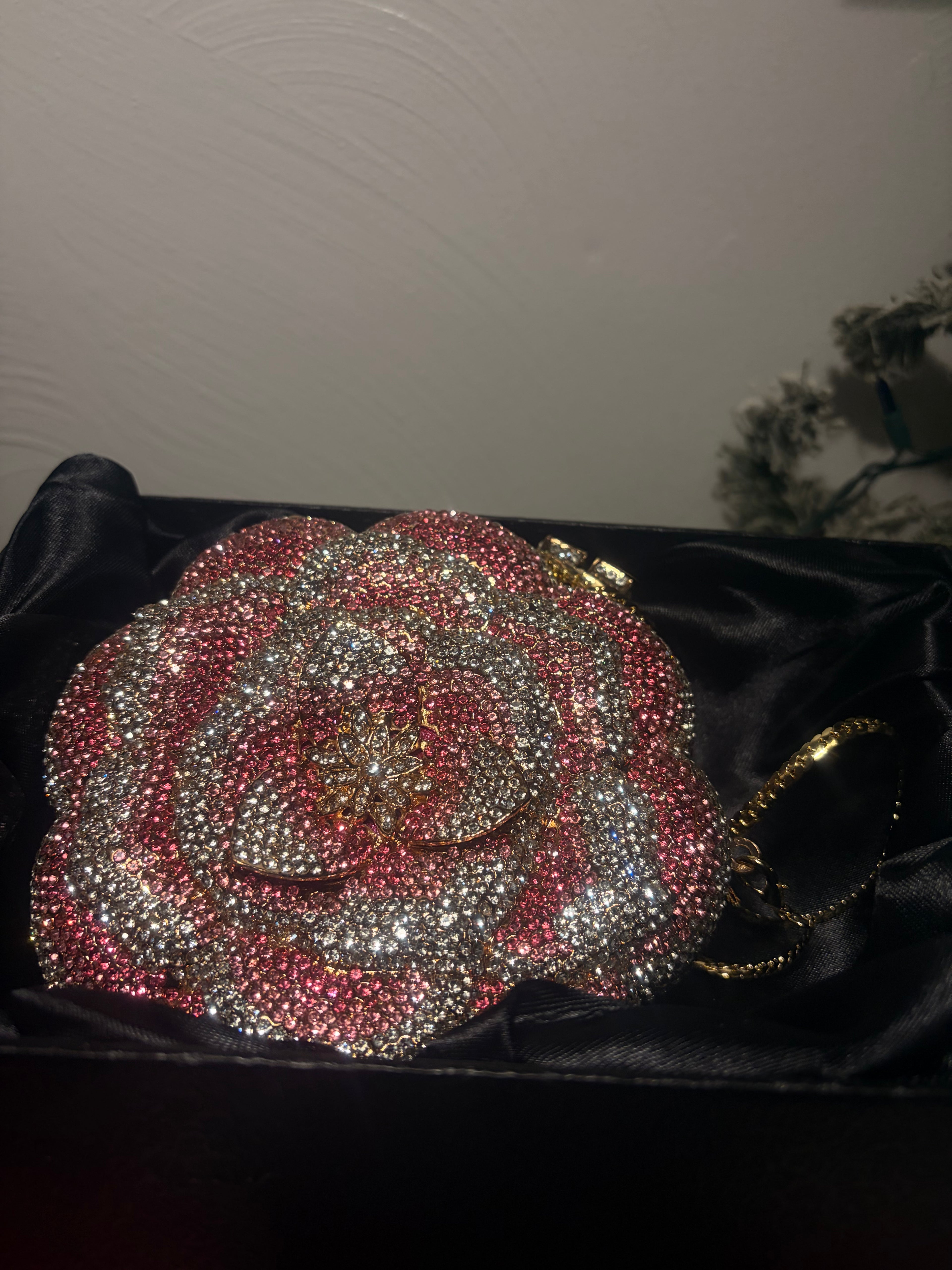 Floral Embroidered Heels and Crystal Clutch Set | Wedding Shoes Matching Bag | Bridal Evening Party Pumps | Luxury Formal Occasion Set