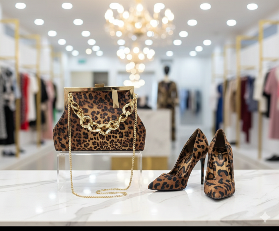 Animal print shoes and bags, leopard print,cow print,Zebra print Shoes and Handbags