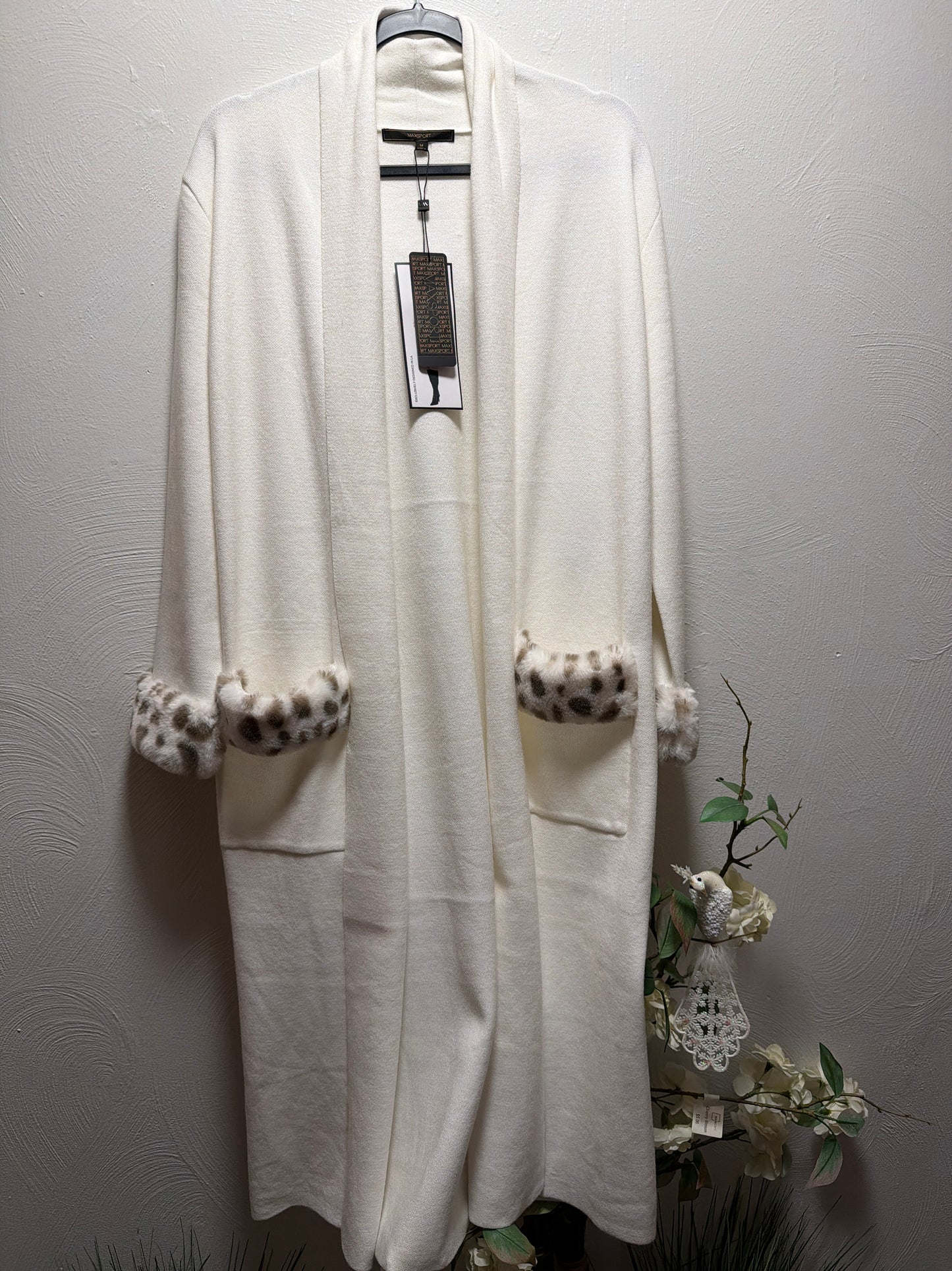 Jxwatcher Women's Wool Coats with Real Fur Cuffs Ladies Fall Fashion Wool & Blend Coats Elegant Winter Outerwear