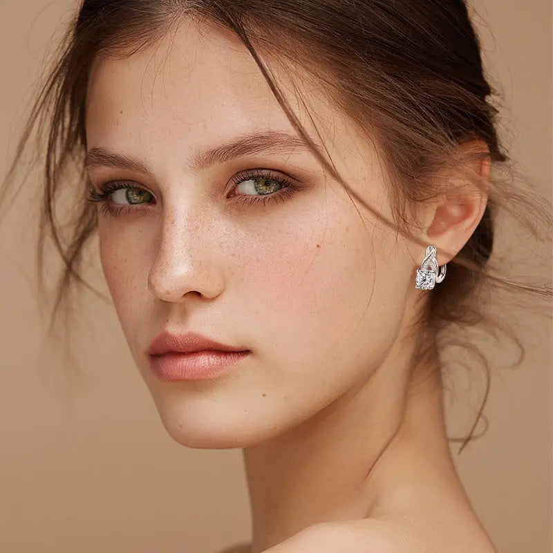Light Luxury Moissanite Twist Earrings For Women - JNi3 shop