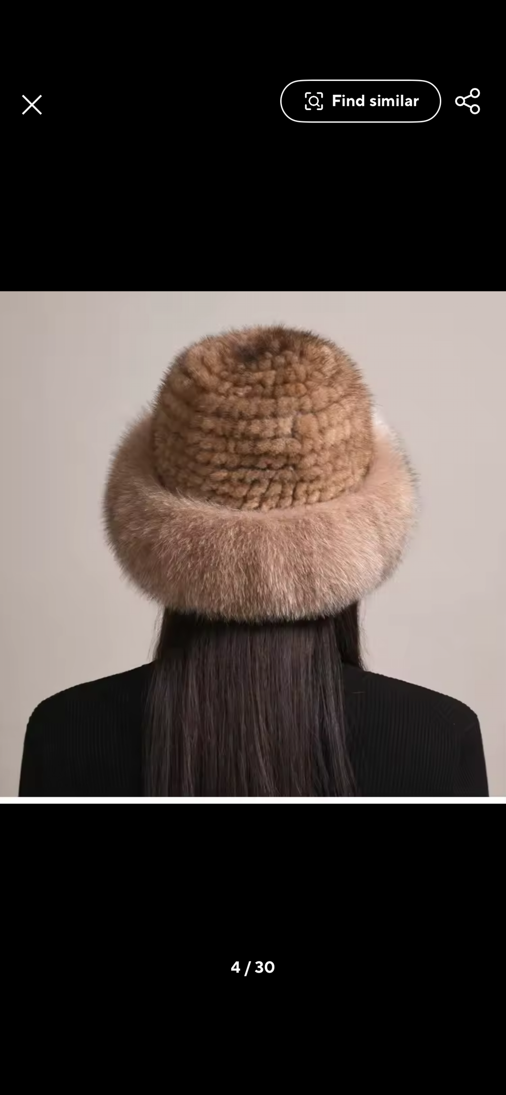 Mink fur ponchos and Hat set|Fox Fur trim