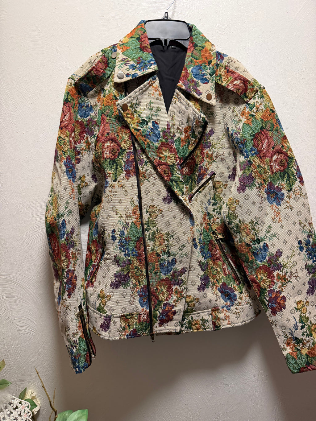 Men's Tapestry Biker Jacket
