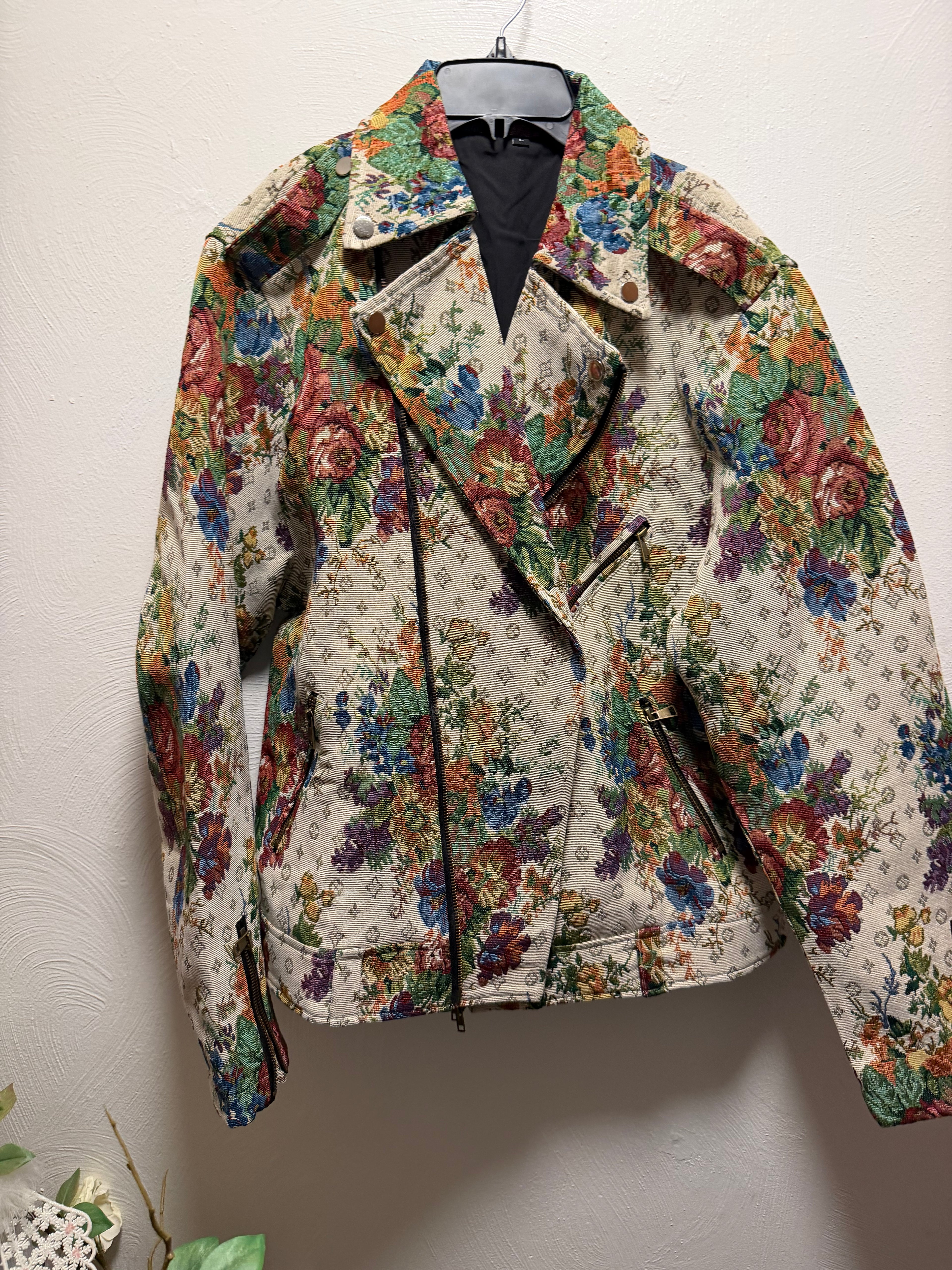 Men's Tapestry Biker Jacket