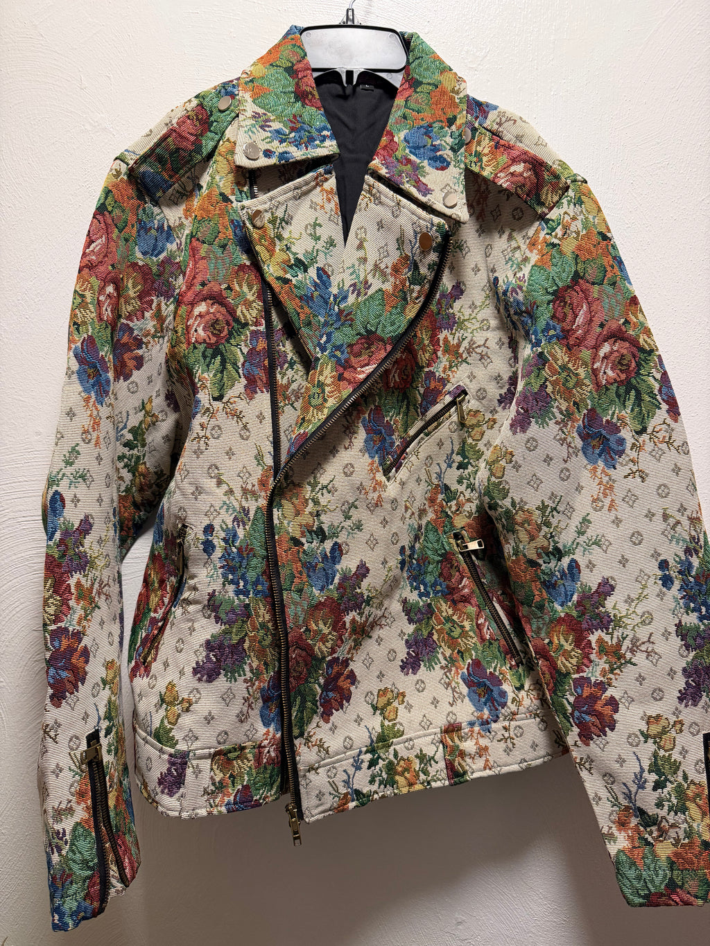 Men's Tapestry Biker Jacket