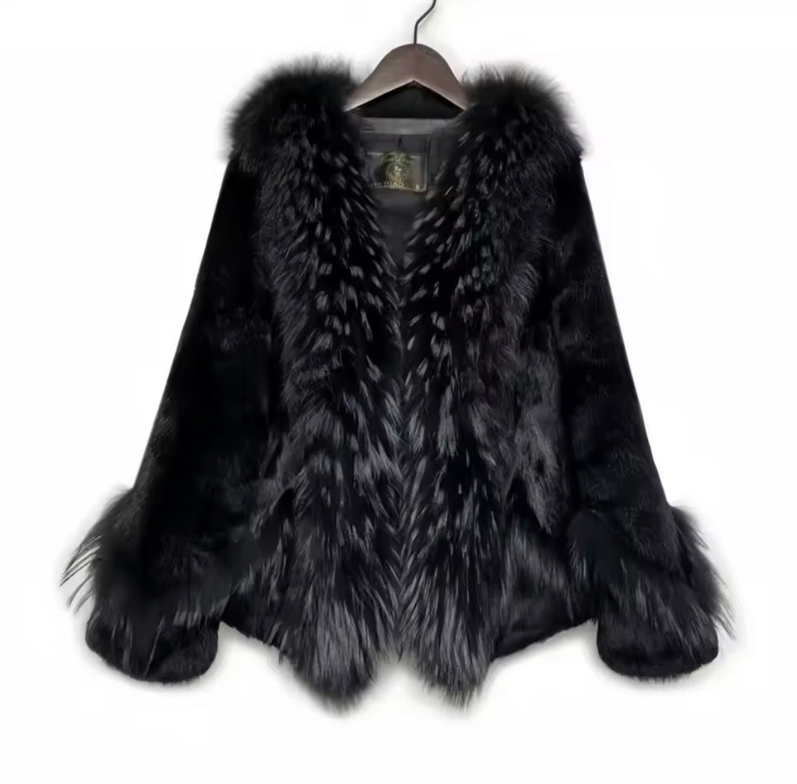 Luxury Real Rex Rabbit Fur Coat