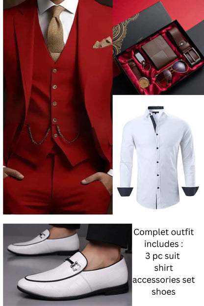 Men’s red suit Dropshipman