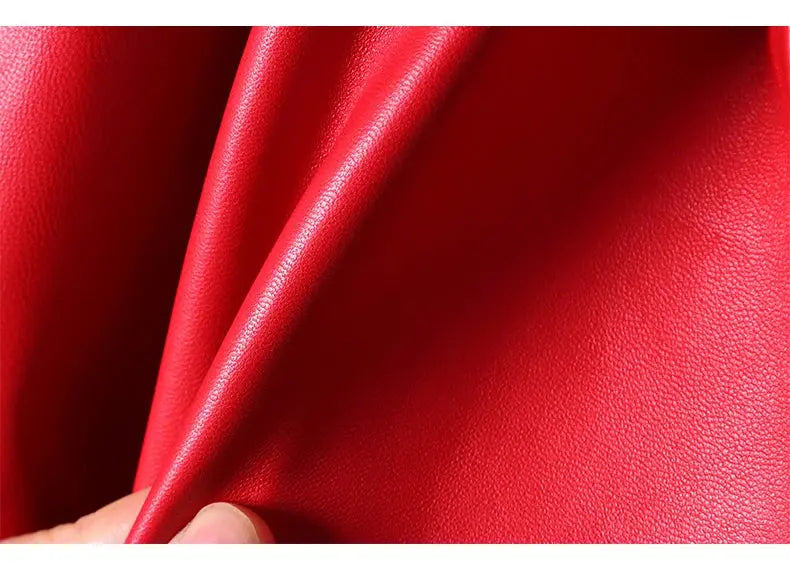 Nerazzurri High Quality Red Black Maxi Pu Leather Trench Coat for Women Extra Long Skirted Elegant Overcoat Fashion 5xl 6xl 7xl JNi3 shop