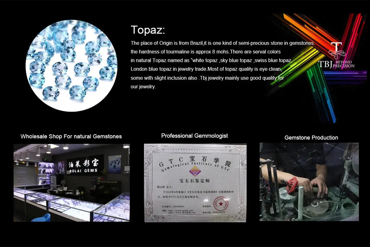 New arrival !925 sterling silver Jewelry set natural gemstone sky blue topaz earring ring women jewelry nice gift for wife JNi3 shop