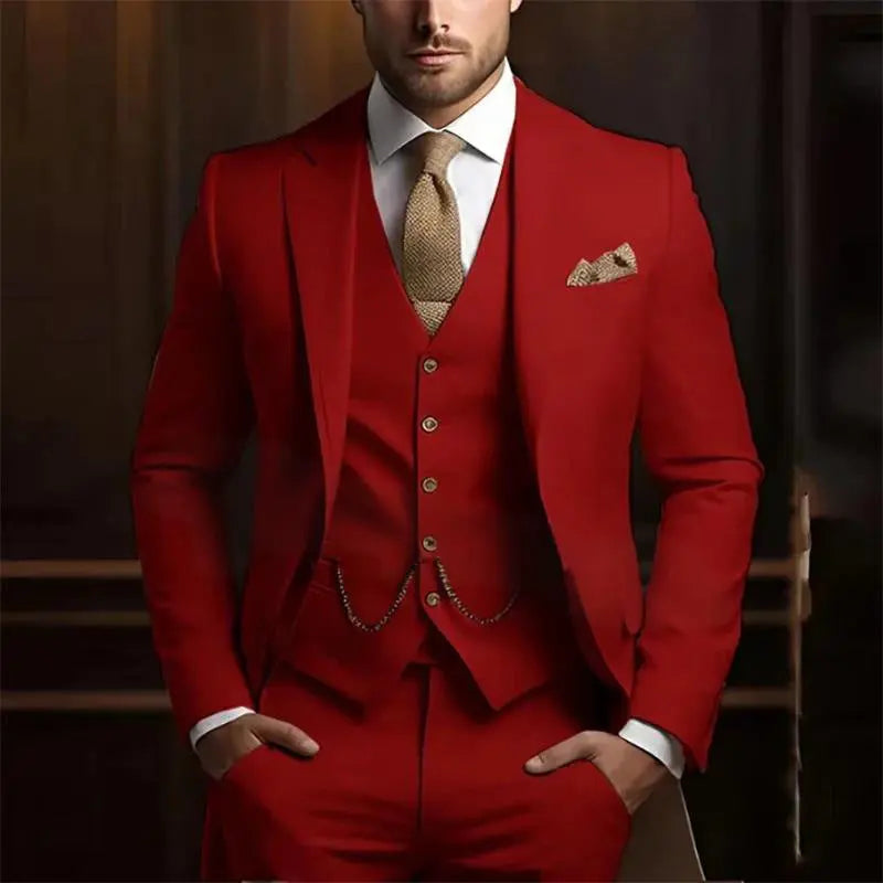 Men’s red suit Dropshipman