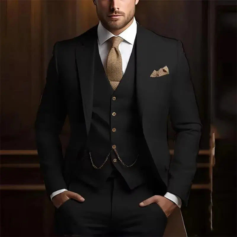 Men's High-grade Gentleman Temperament Slim Suit Cjdropshipping