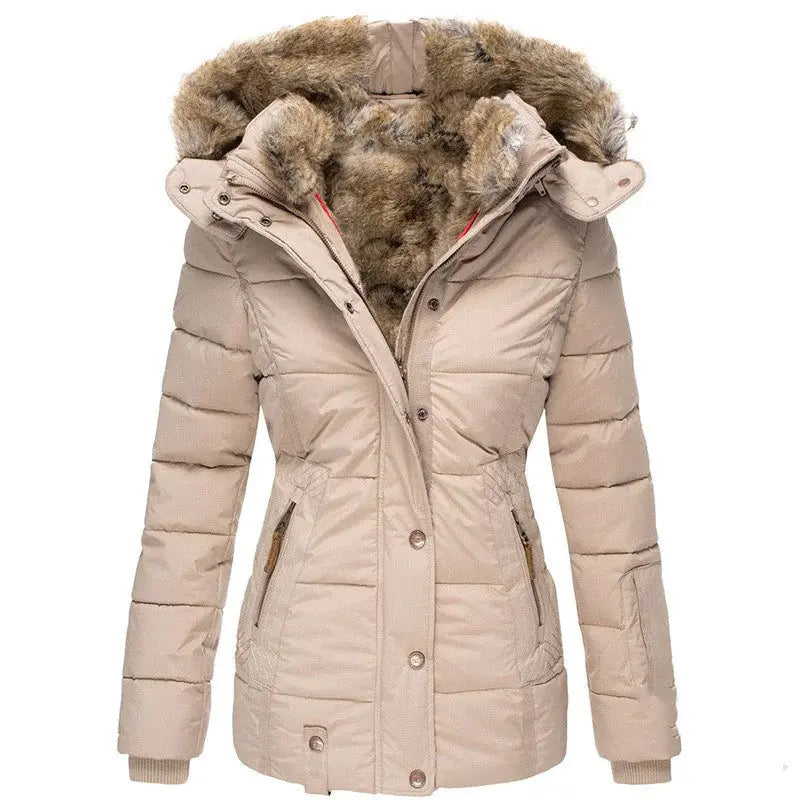 Winter Puffer Jacket with Faux Fur JNi3 shop