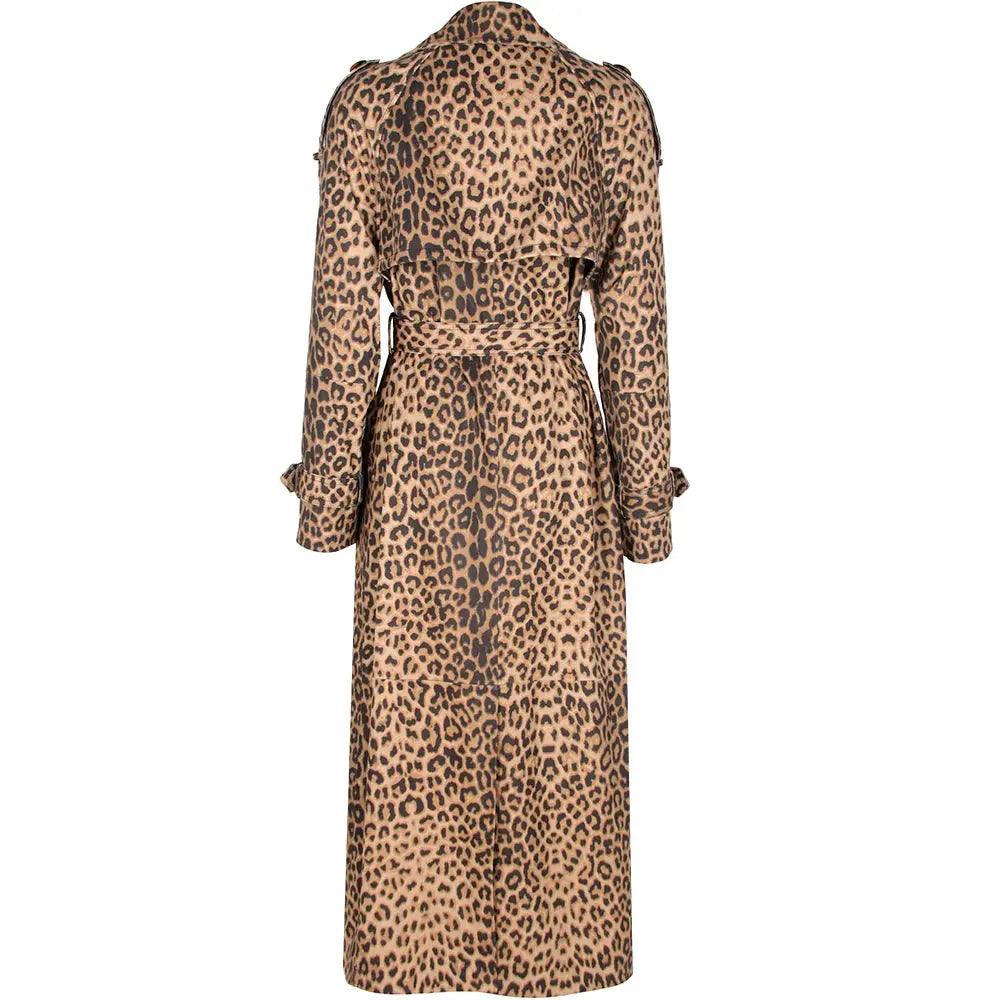 Women's Real Leather Trench Coat Long High Quality Windbreak Oversized JNi3 shop