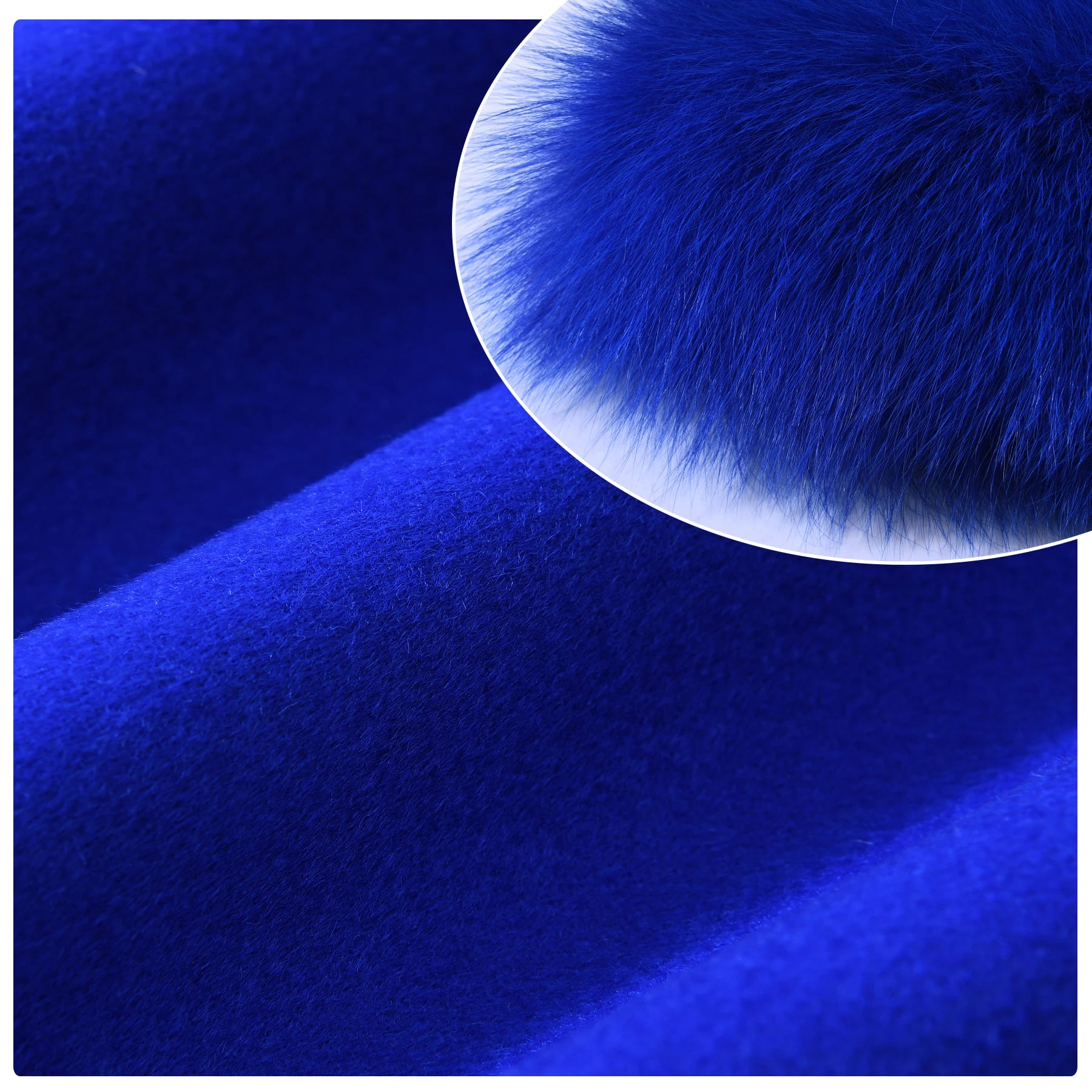 Jxwatcher Women's Wool Coats with Real Fur Cuffs Ladies Fall Fashion Wool & Blend Coats Elegant Winter Outerwear