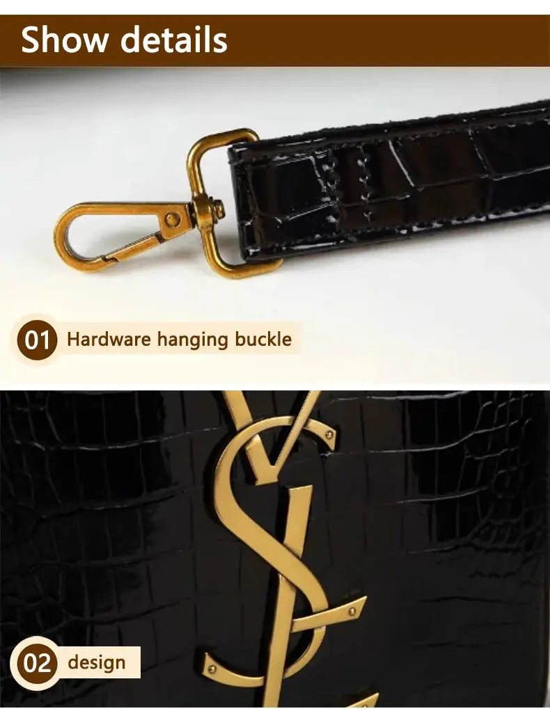 A new style of light luxury and fashionable women's mother bag with a large capacity hand-held tote in crocodile pattern JNi3 shop