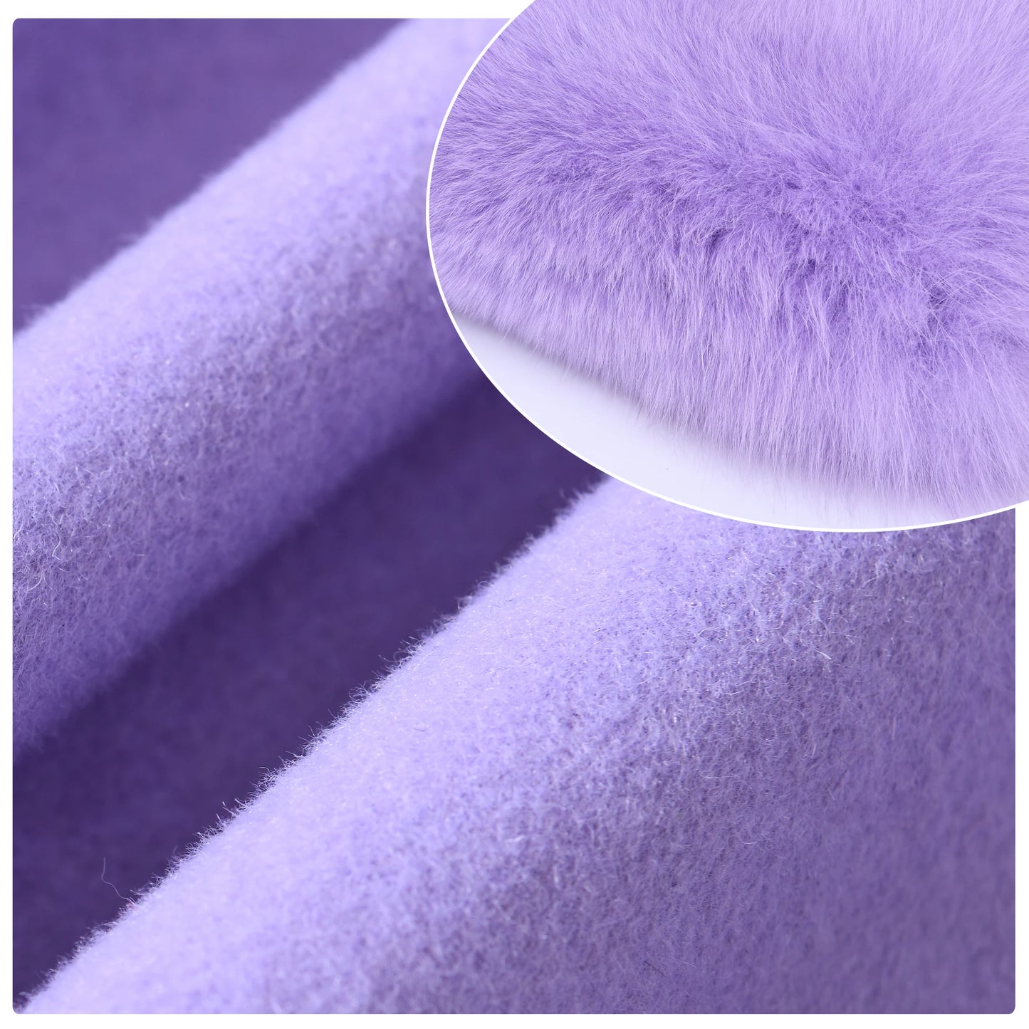 Jxwatcher Women's Wool Coats with Real Fur Cuffs Ladies Fall Fashion Wool & Blend Coats Elegant Winter Outerwear