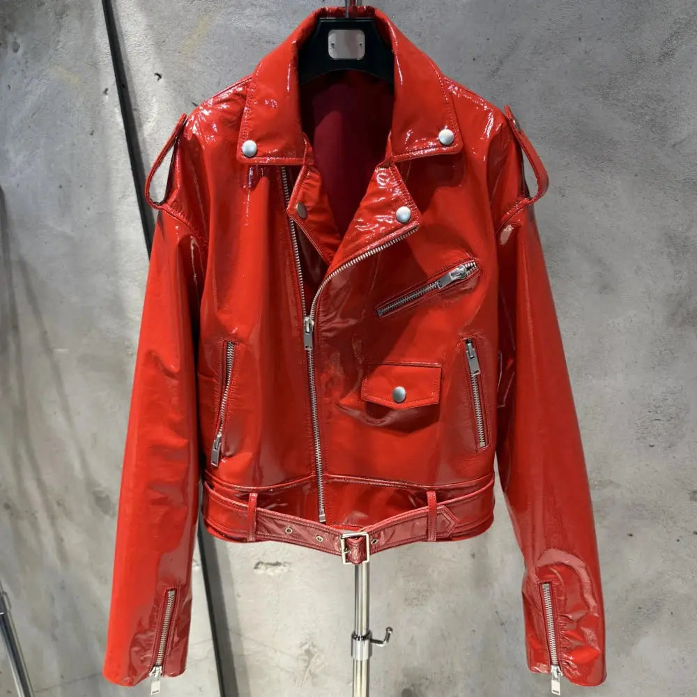 Crocdile Leather Bomber Ladies Real Sheepskin Coat Genuine Sheep Leather Biker Jacket 20325 JNi3 shop