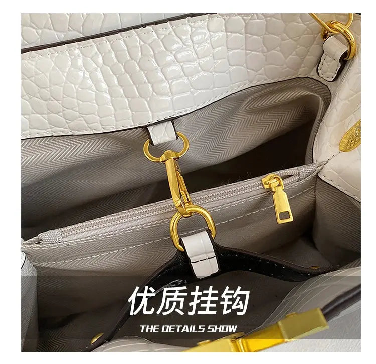 Elegant Leather Classic Designer Handbag Luxury Paris Fashion Trendy For Business Women With Letter Logo Commuter Bag JNi3 shop