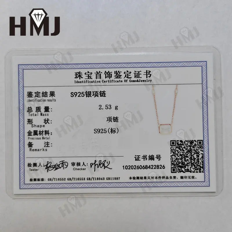 Silver Pendant Necklace for Women 1CT 2CT D Color Moissanite with GRA Certificate 925 Sterling Silver Wedding Necklace Gift JNi3 shop