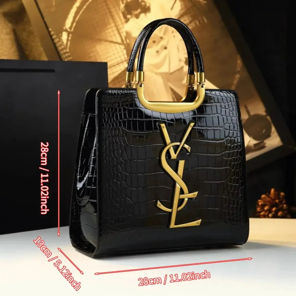 A new style of light luxury and fashionable women's mother bag with a large capacity hand-held tote in crocodile pattern JNi3 shop