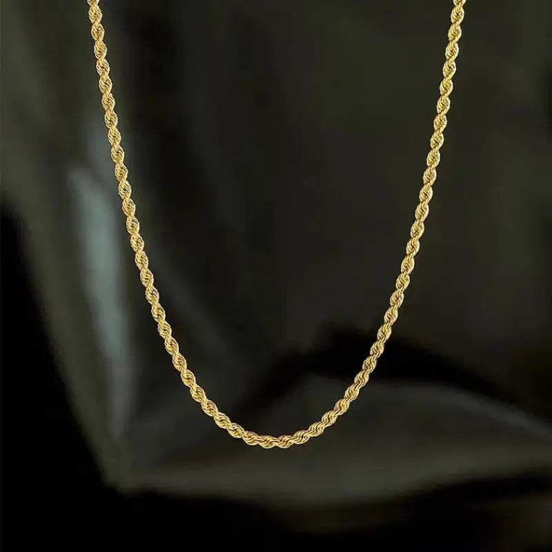 Real 18K Gold Necklace Match Pendant Chain Solid AU750 CLavicle Chain for Women Fine Jewelry Wedding Gift JNi3 shop