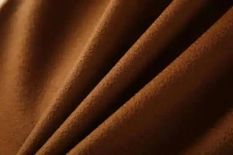 LANMREM 2025 High-End Water Ripple Double-Sided Wool Coat | Long Robe-Style