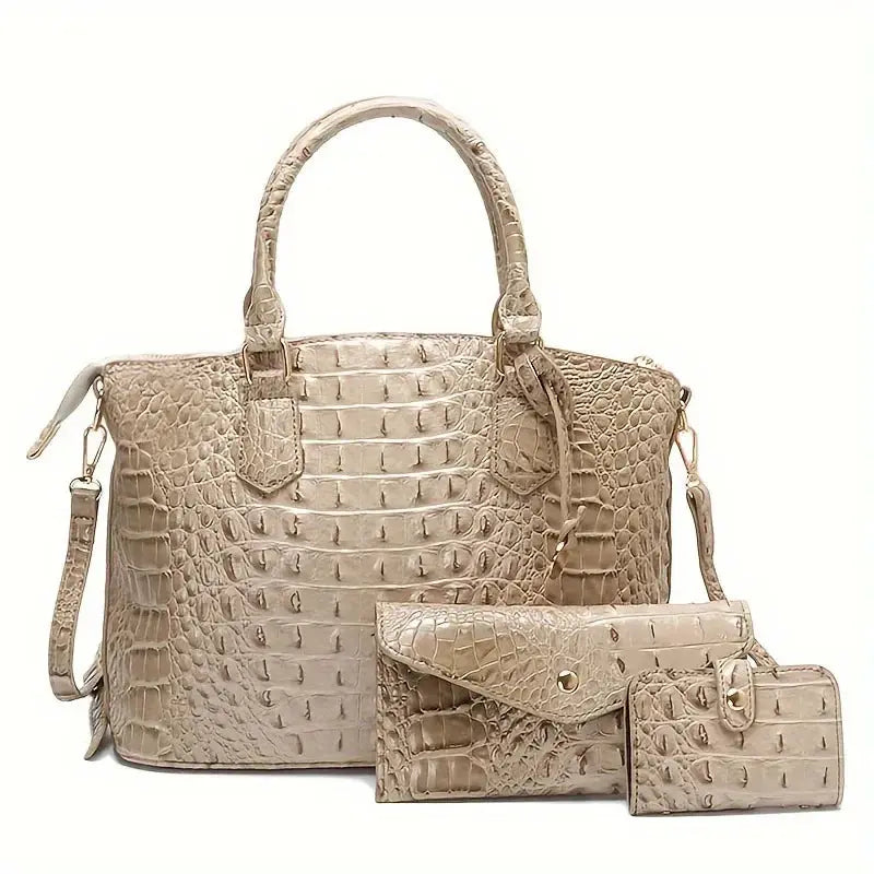 New Trendy Large Capacity Versatile Three-piece Set Commute Essential Shoulder Bag Crossbody JNi3 shop