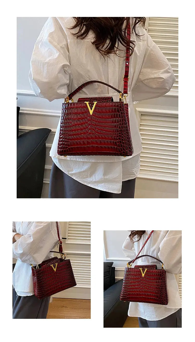 Elegant Leather Classic Designer Handbag Luxury Paris Fashion Trendy For Business Women With Letter Logo Commuter Bag JNi3 shop