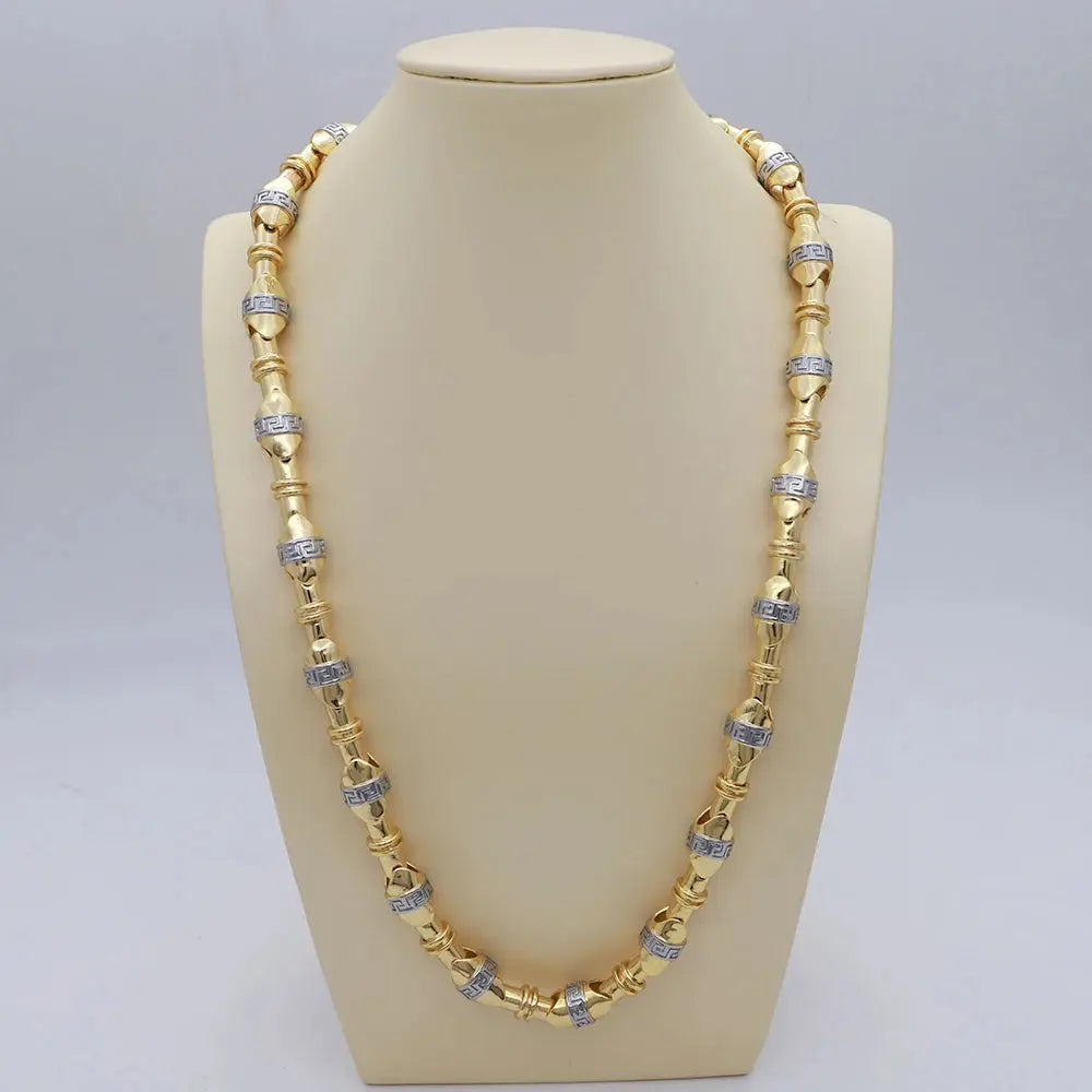 Brazillian Gold Color Necklace 24 In Neck Chain For Woman Men Fashion Wedding Engagement Jewelry Cjdropshipping