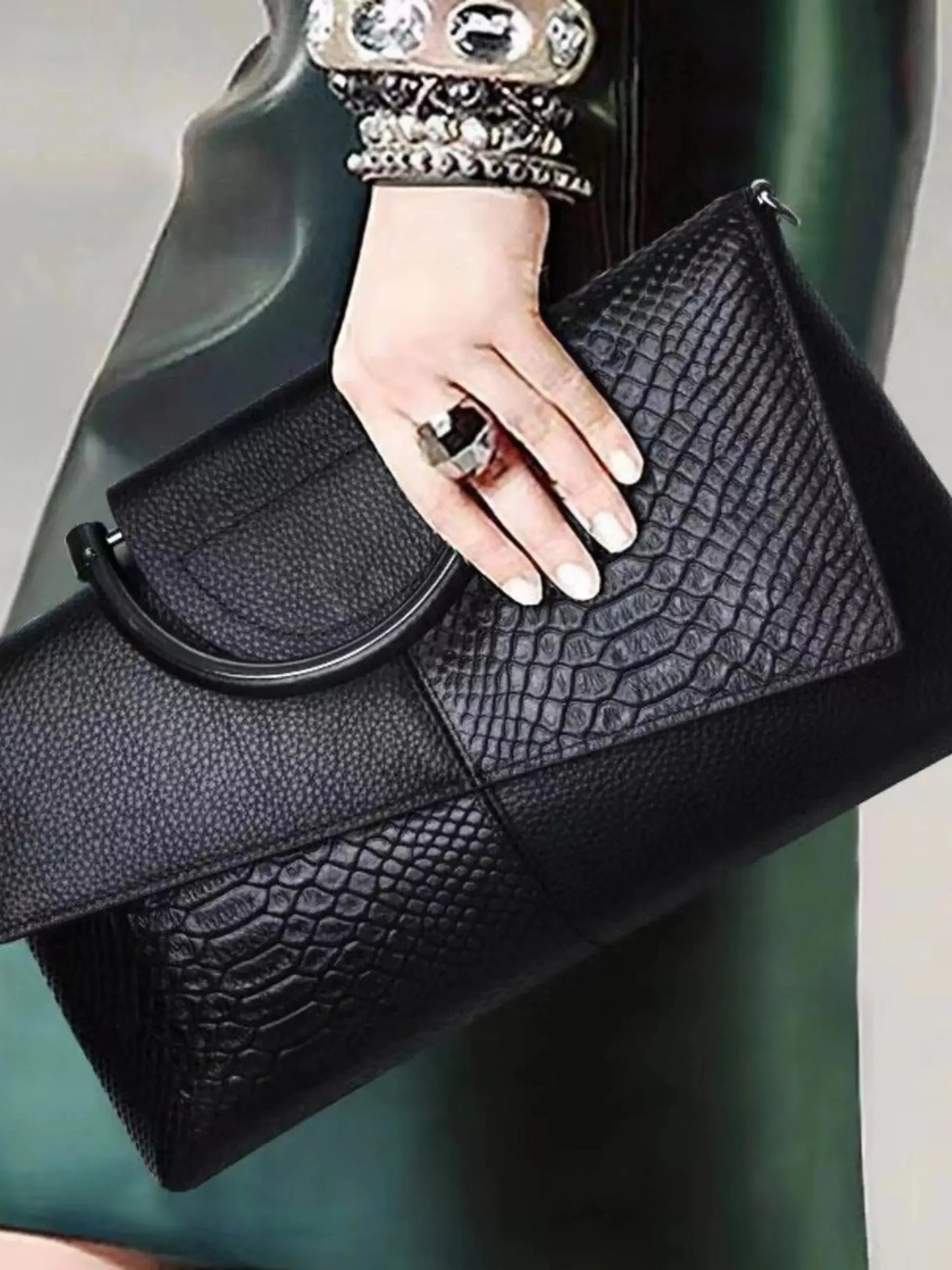 Crocodile Pattern Handbag, Women Luxury Crossbody Bag, JNi3 shop