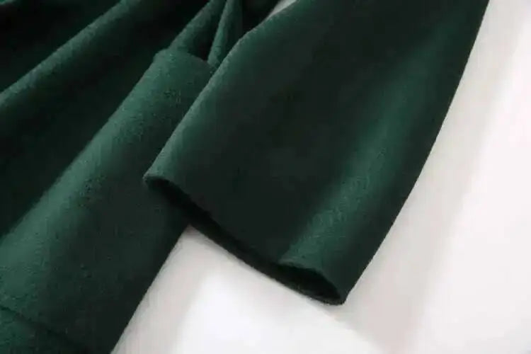 LANMREM 2025 High-End Water Ripple Double-Sided Wool Coat | Long Robe-Style