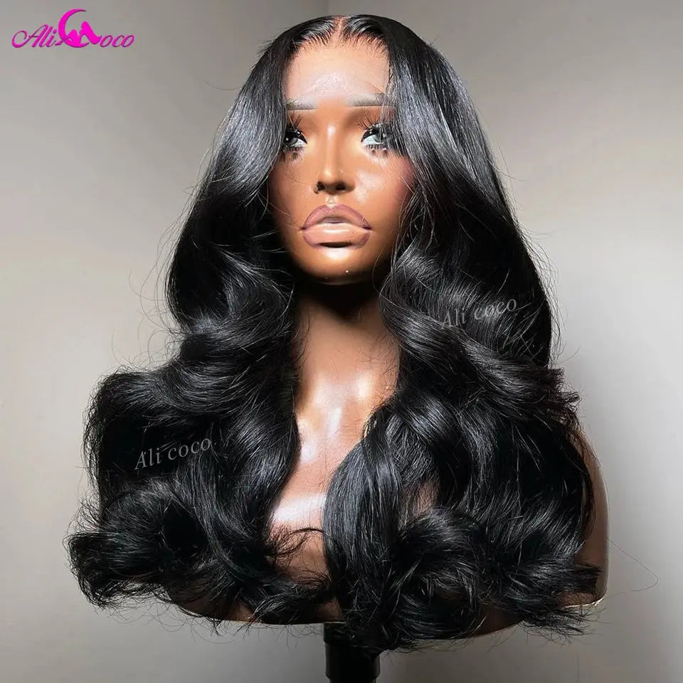 Black With Red Blonde 13x4 Front Wig 180 Body Wave 13x6 Lace Front Wigs Human Remy Hair For Women Transparent Brazilian Hair JNi3 shop