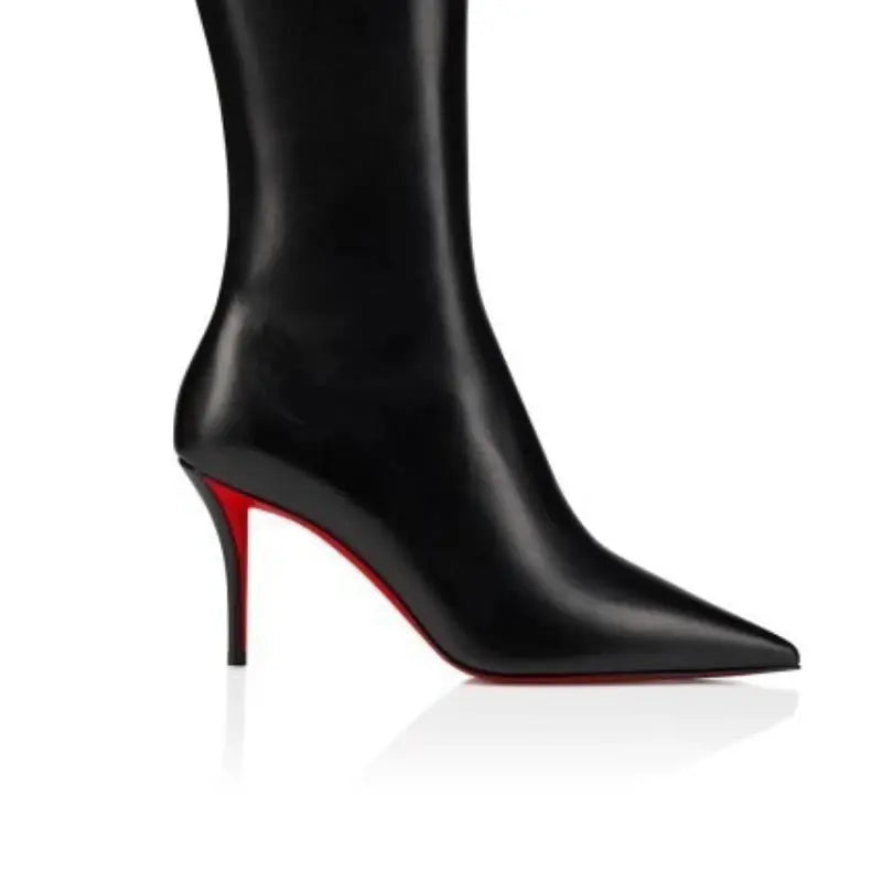 sexy suede leopardprint pointed banquetboots JNi3 shop