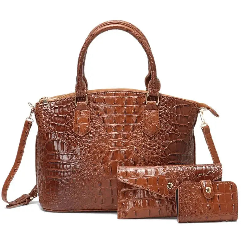 New Trendy Large Capacity Versatile Three-piece Set Commute Essential Shoulder Bag Crossbody JNi3 shop