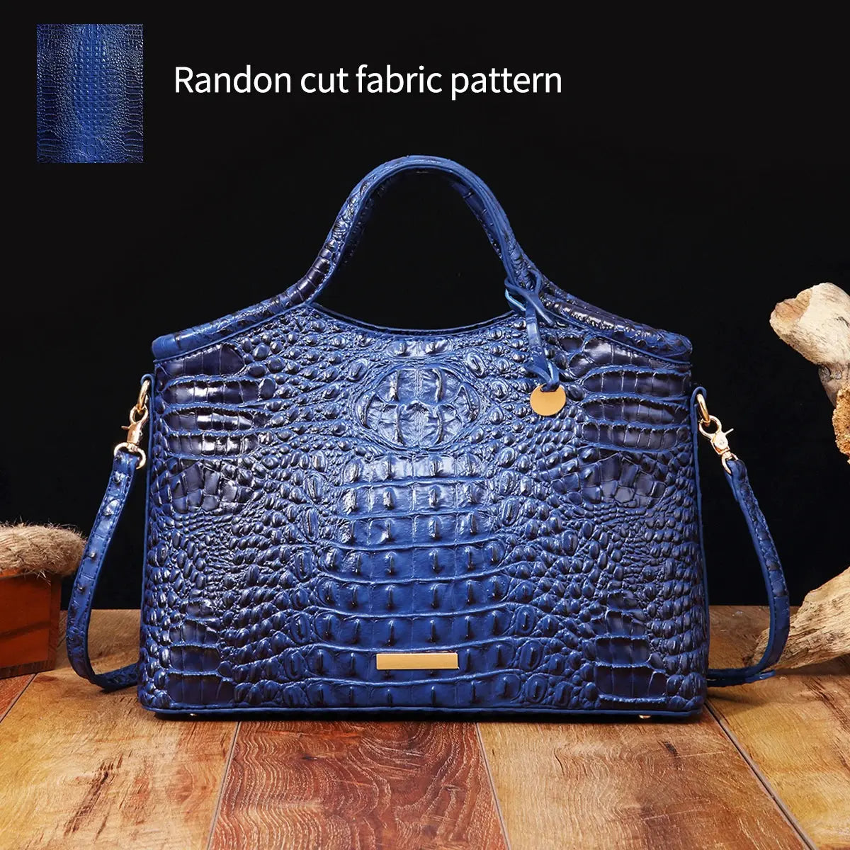 crocodile pattern colorful solid color high-end retro women's handbag JNi3 shop