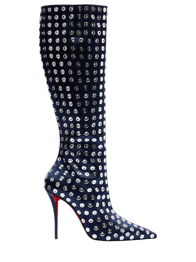 sexy suede leopardprint pointed banquetboots JNi3 shop