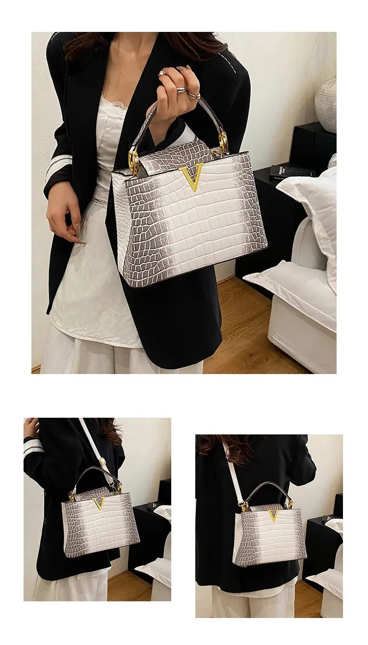 Elegant Leather Classic Designer Handbag Luxury Paris Fashion Trendy For Business Women With Letter Logo Commuter Bag JNi3 shop