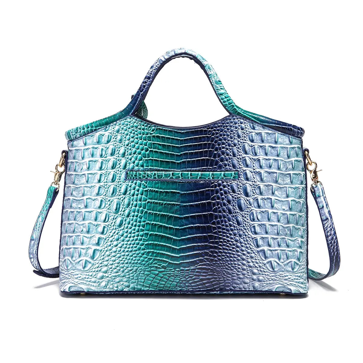 crocodile pattern colorful solid color high-end retro women's handbag JNi3 shop